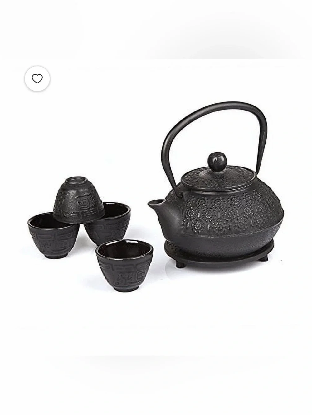 Kendal Cast Iron Teapot Set with Infuser 4 Cups Trivet Japanese Tea Ceremony Jap